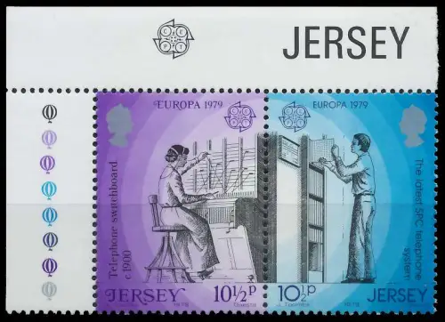 JERSEY 1979 Nr 194C+195C postfrisch WAAGR PAAR ECKE-OLI AE2566