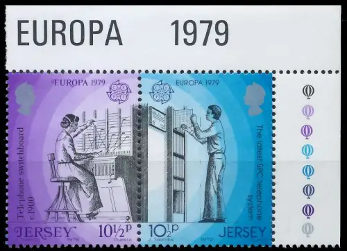 JERSEY 1979 Nr 194C+195C postfrisch WAAGR PAAR ECKE-ORE AE2572