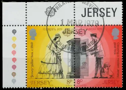 JERSEY 1979 Nr 192A+193A gestempelt WAAGR PAAR ECKE-OLI AE25E6
