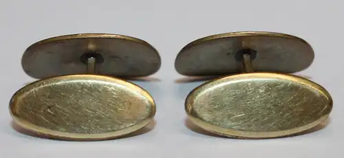 Goldene solide Manschettenknöpfe - Amerikaner & RJ Punze - Vintage Herrenschmuck - Milleartifex