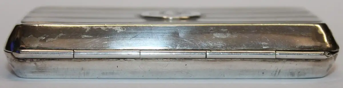 Antikes Silber Zigarettenetui für Damen mit CL / LC Monogramm - Etui Dose Damenetui - mehrfach gepunzt - Milleartifex 4