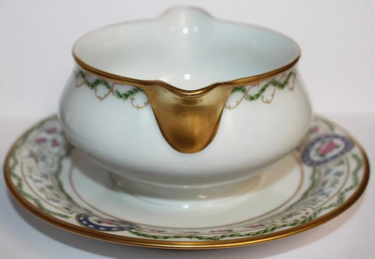 Limoges Haviland Louveciennes - Porzellan Sauciere - Hochwertig - neuwertig - Vitrinenobjekt - Milleartifex 1