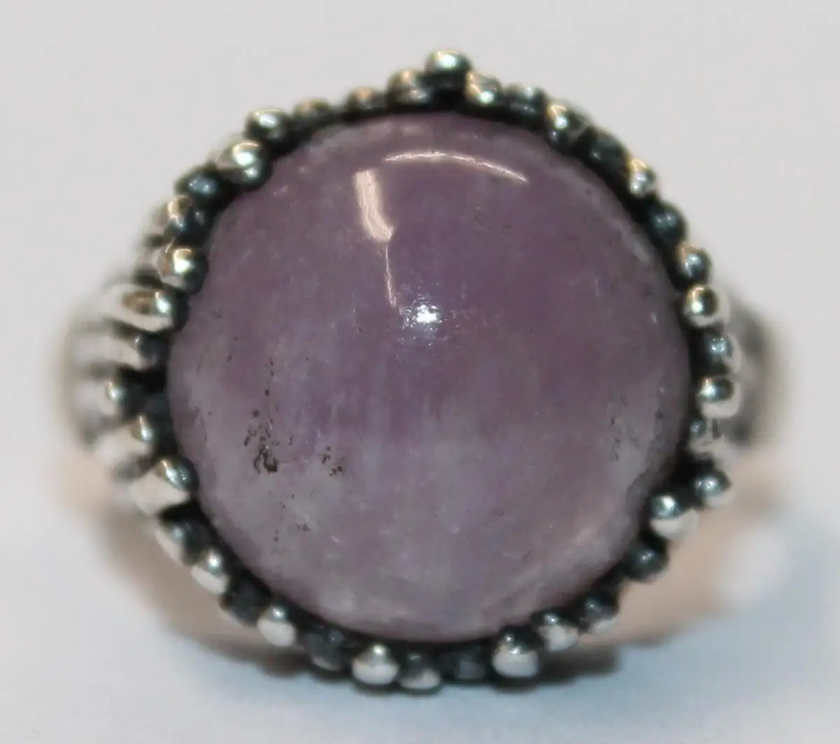 Antiker 835er Silber Ring mit Amnethyst - Modernist um 1920 / 1930 - Art Deco Antikschmuck - Milleartifex 0