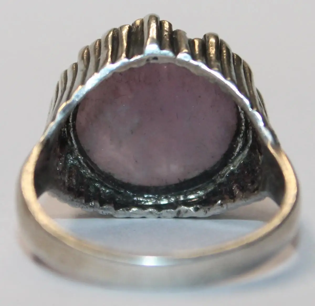 Antiker 835er Silber Ring mit Amnethyst - Modernist um 1920 / 1930 - Art Deco Antikschmuck - Milleartifex 5