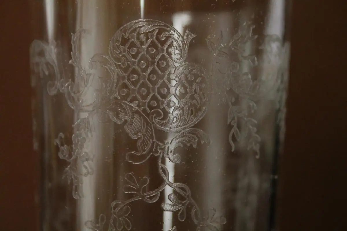 Schönes antikes Jugendstil Teeglas aus Metall und Glas um 1890 / 1900 - Sammlerstück / Vitrinenobjekt - Milleartifex 5