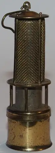 Antikes Feuerzeug in Form einer Grubenlampe - DRGM Lighter - Sammlerstück