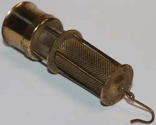 Antikes Feuerzeug in Form einer Grubenlampe - DRGM Lighter - Sammlerstück
