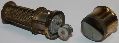 Antikes Feuerzeug in Form einer Grubenlampe - DRGM Lighter - Sammlerstück