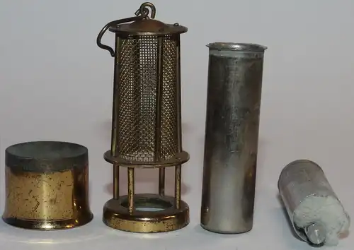Antikes Feuerzeug in Form einer Grubenlampe - DRGM Lighter - Sammlerstück