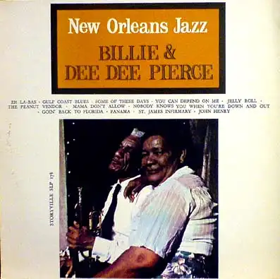 LP - Billie & De De Pierce New Orleans Jazz
