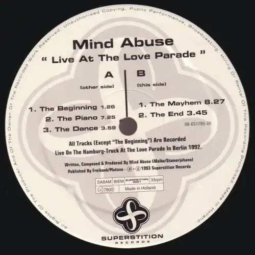 12inch - Mind Abuse Live At The Love Parade