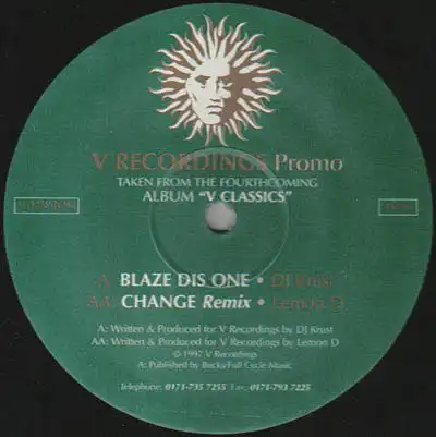 12inch - DJ Krust / Lemon D Blaze Dis One / Change - Remix