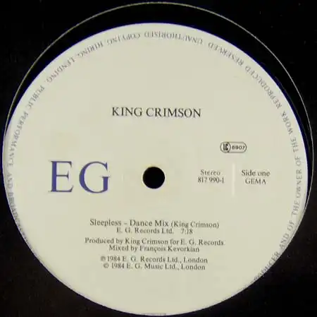 12inch - King Crimson Sleepless