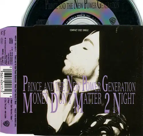 CD:Single - Prince And The New Power Generation Money Don&#039;t Matter 2 Night