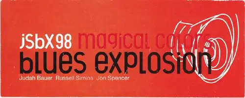 Memorabilia - Jon Spencer Blues Explosion Sticker