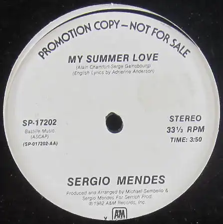 12inch - Mendes, Sergio My Summer Love