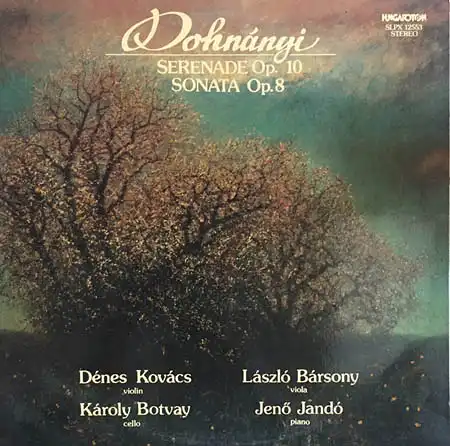 LP - Dohnanyi, Erno Serenade Op.10 / Sonata Op.8