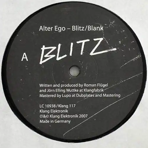 12inch - Alter Ego Blitz / Blank