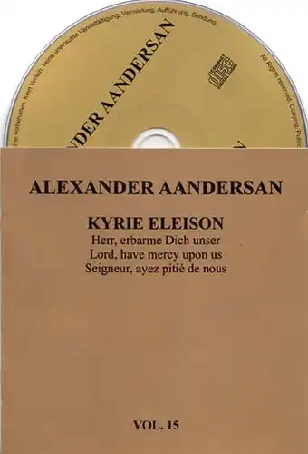 CD - Aandersan, Alexander Kyrie Eleison Vol. 15