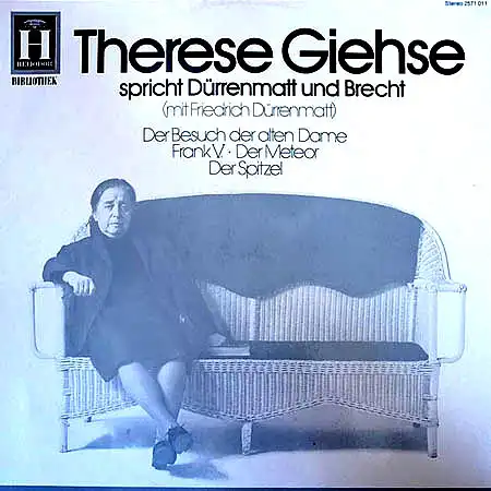 LP - Giehse, Therese Therese Giehse Spricht D