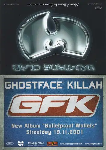 Memorabilia - Wu-Tang Clan / Ghostface Killah Postcard Set