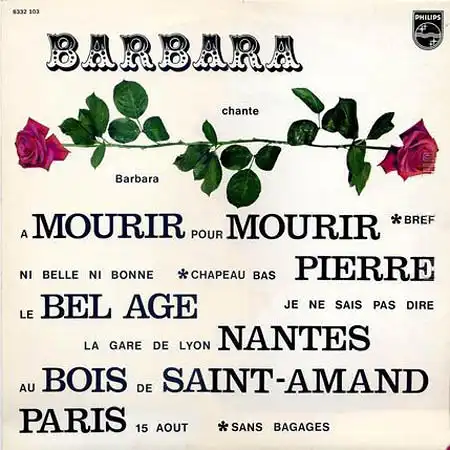 LP - Barbara Barbara Chante Barbara