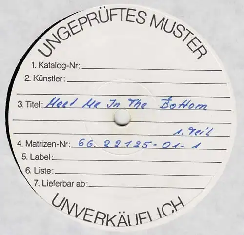 LP - Rainer Baumann Band Meet Me In The Bottom