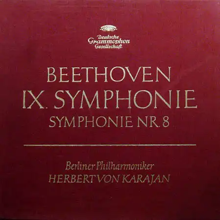 2LP - Beethoven, Ludwig Van IX. Symphonie / Symphonie Nr. 8