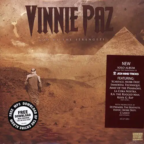2LP - Vinnie Paz of Jedi Mind Tricks God Of The Serengeti
