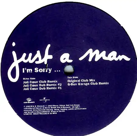 12inch - Just A Man I&#039;m Sorry