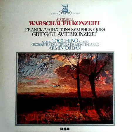 2LP - Addinsell / Franck / Grieg Warschauer Konzert / Variations Symphoniques / Klavierkonzert