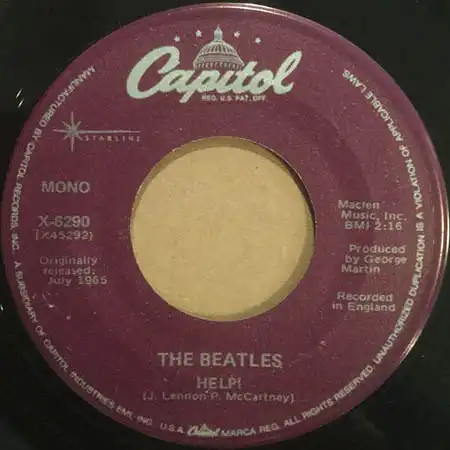 7inch - Beatles Help