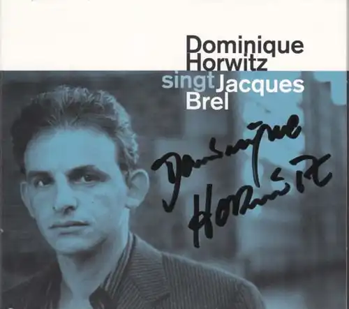 CD - Horwitz, Dominique Dominique Horwitz singt Jacques Brel