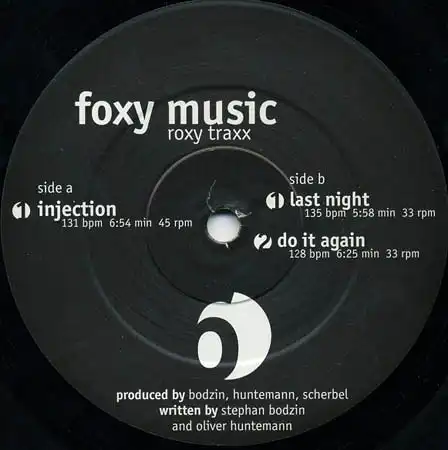12inch - Foxy Music Roxy Traxx
