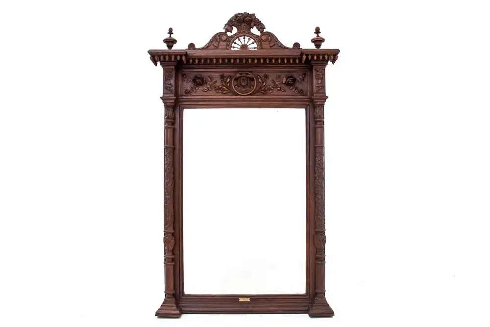 Geschnitztes antikes Schlafzimmer, Frankreich, um 1880. 10