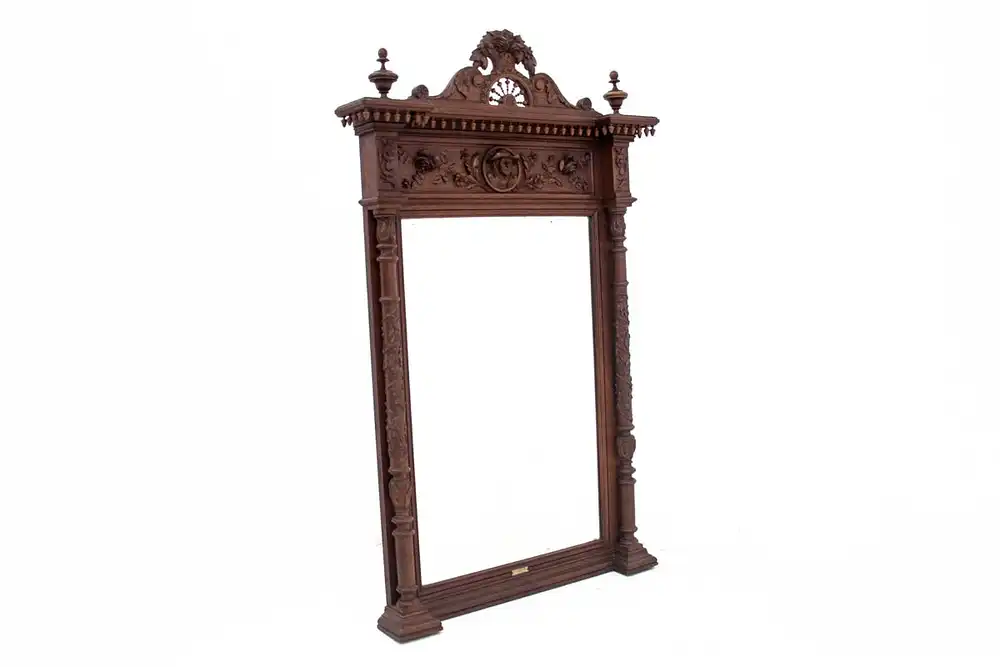 Geschnitztes antikes Schlafzimmer, Frankreich, um 1880. 7