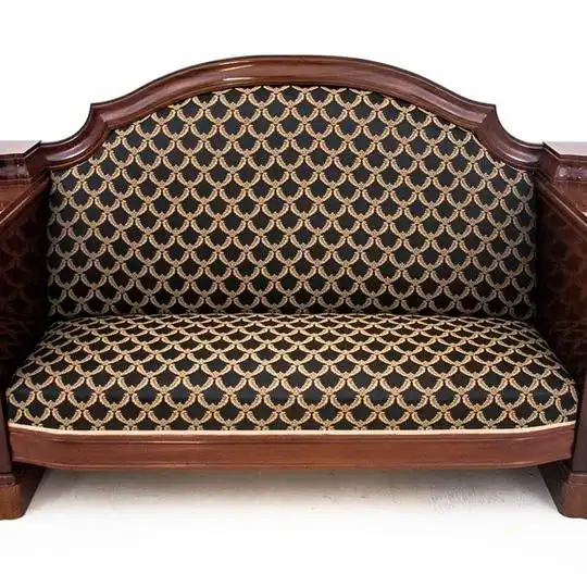 Dieses Produkt ist nur einmal verfügbar. Versand ist kostenlos.  Antikes Sofa - Chaiselongue vom Anfang des 20. Jahrhunderts. Die Möbel sind in sehr gutem Zustand, nach professioneller Renovierung wurde die Chaiselongue mit einem neuen Stoff bezogen... 4