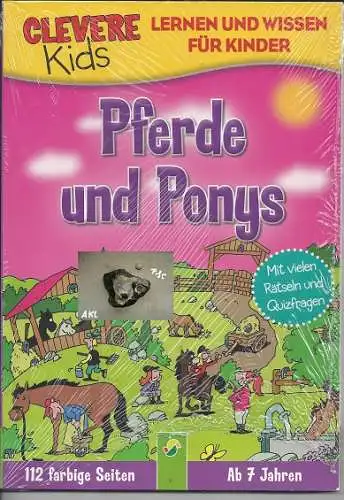 Pferde und Ponys, Lernen und Wissen für Kinder. 
