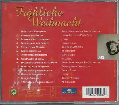 Fröhliche Weihnacht, CD
