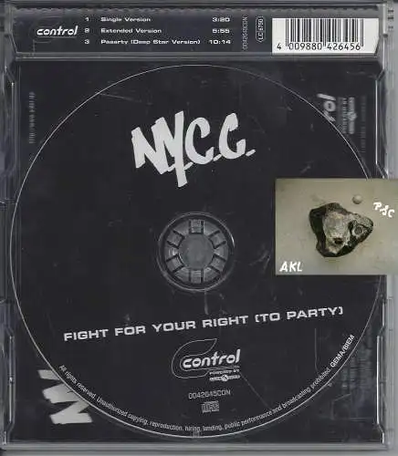 Fight for your Right, To Party, Nycc, CD Single