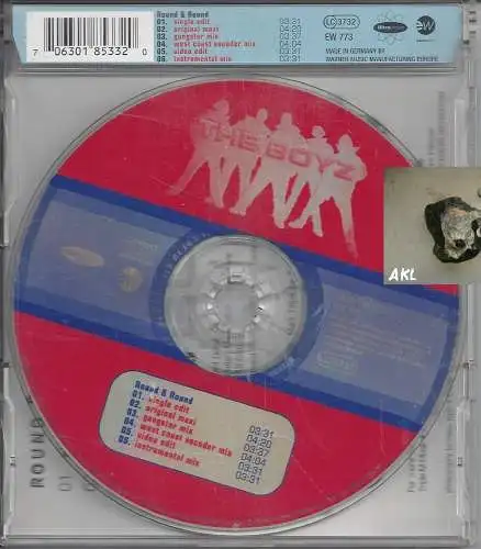 The Boyz, Round and Round, CD Single