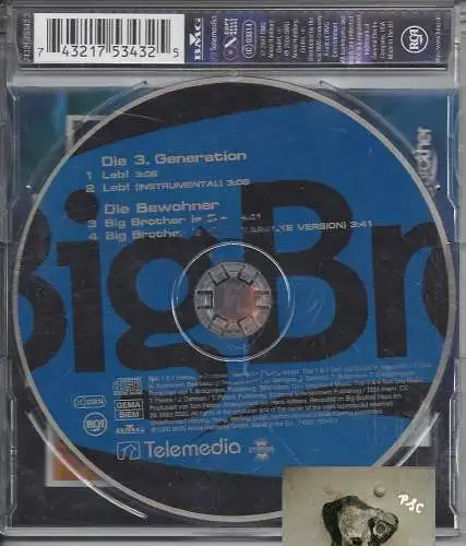 Big Brother, Die 3 Generation, CD Single