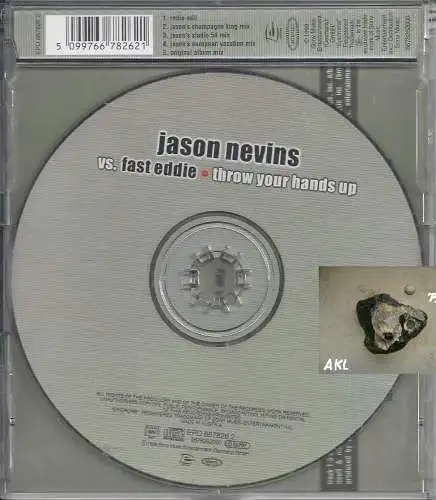 Jason Vs.Fast Eddie Nevins, Throw Your Hands Up, Single CD