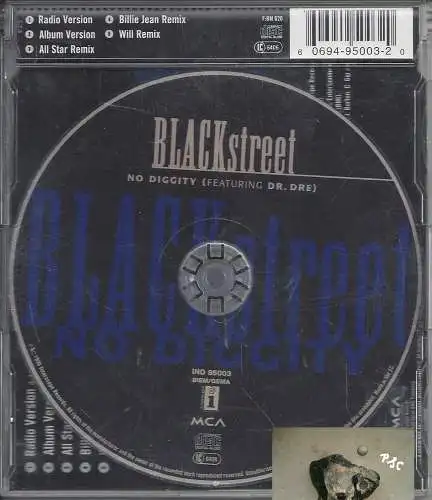 Blackstreet, No diggity, featuring Dr. dre, Single CD