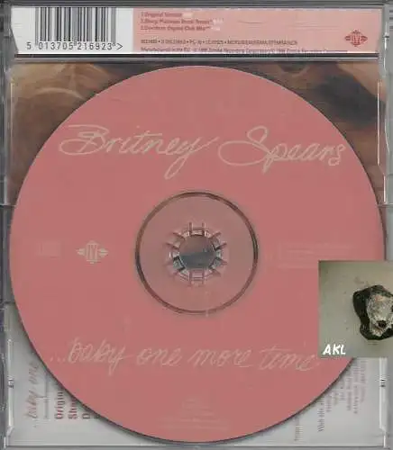 Britney Spears, baby one more time, Single CD