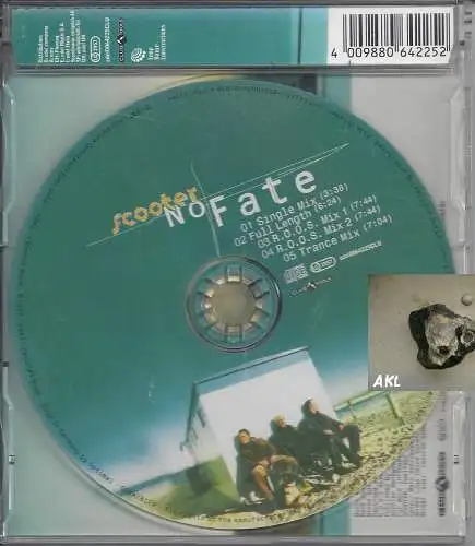 scooter, not fate, Single CD