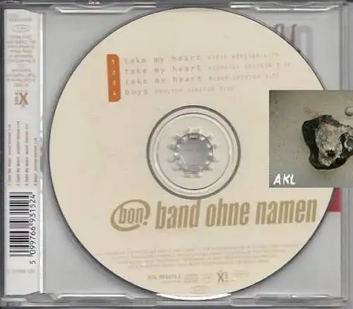 band ohne namen, take my heart, Single CD