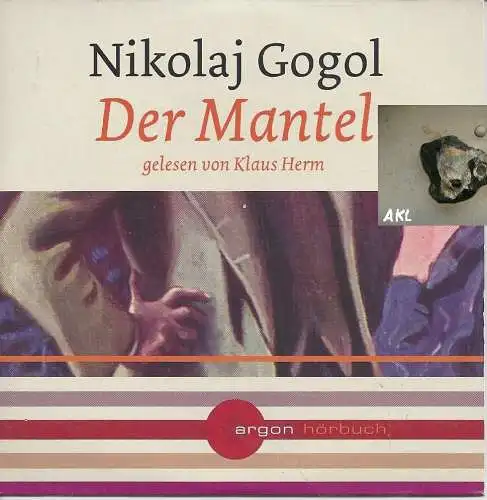 Nikolaj Gogol, Der Mantel, Klaus Herm, Hörbuch CD