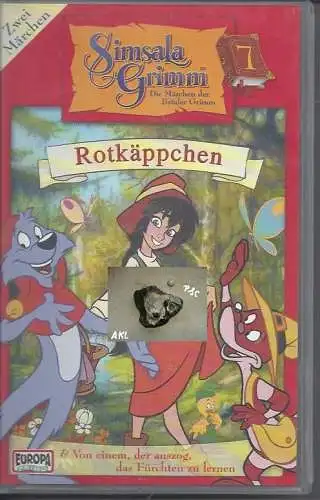 Simsala Grimm, Rotkäppchen, Zwei Märchen, VHS