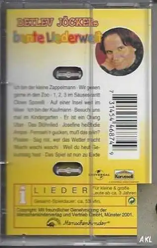 Detlev Jöckers bunte Liederwelt, Kassette, MC